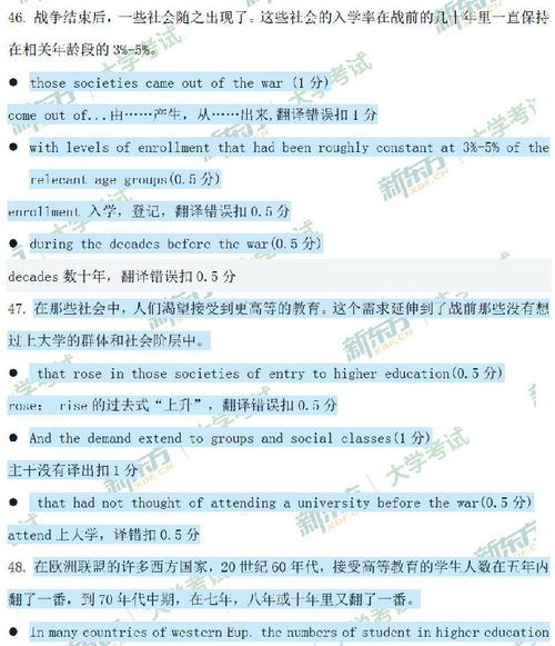 2021年考研英語（一）翻譯真題詳解與參考答案